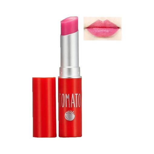 SKINFOOD Tomato Jelly Tint Lip ( # 02 Berry Tomato ) - Moisturizing Tinted Lip Balm with Tomato Extracts, Healthy Looking Long Lasting Natural Lip Makeup - Natural Tinted Lip Balm - Lip Balm with Color