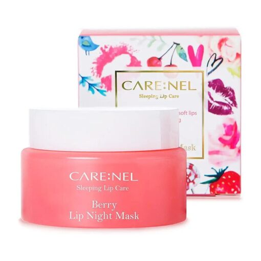 CARENEL Berry Lip Sleeping Mask 23g - Lip gloss and Moisturizers Long lasting Night Treatments Lip care balm Chapped cracked lips dry lips for girls, women and Men ( Berry )