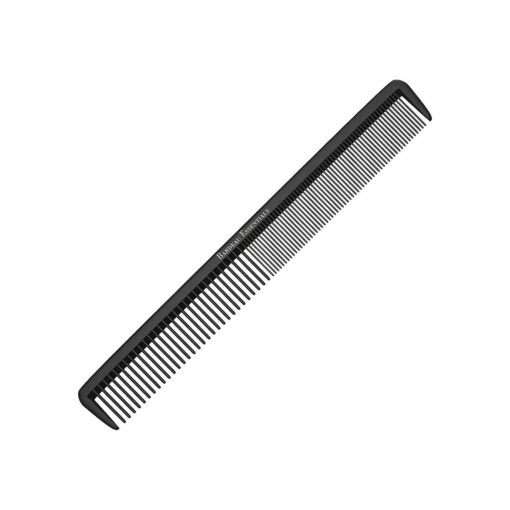 Hair Cutting Comb - Professional 8.75" Black Carbon Fiber Anti Static Chemical And Heat Resistant Hair Combs For All Hair Types For Men and Women - By Bardeau Essentials