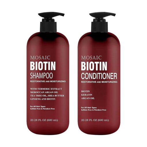 Biotin Shampoo and Conditioner Set for Thinning Hair, and Regrowth- Ultimate Hair Care for Men & Women- Anti Hair Loss Treatment- Best Hair Thickening Shampoo- Volumizing Shampoo for Hair Growth