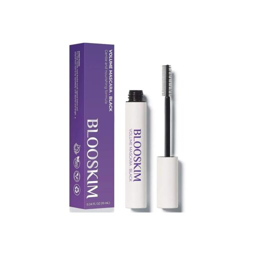 Mascara for Older Women 60 Plus, Prime Mascara, Lengthening & Strengthening Lash Mascara for Mature Women, Volumizing, Long Stay, Hypoallergenic Waterproof Mascara for women over 50 - Black 0.34 FL OZ