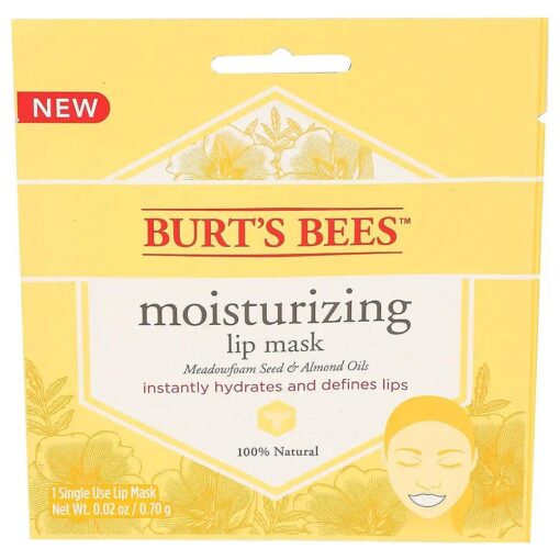 Burt 's Bees Moisturizing Lip Mask for Women, 0.02 Ounce