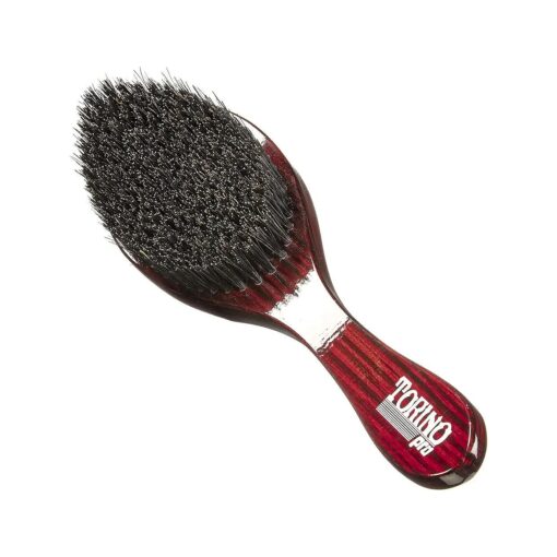 Torino Pro Wave Brush # 570 By Brush King - Medium Hard Curve 360 Waves Brush - Made with Reinforced Boar & Nylon Bristles ( 360 Waves Brushes )