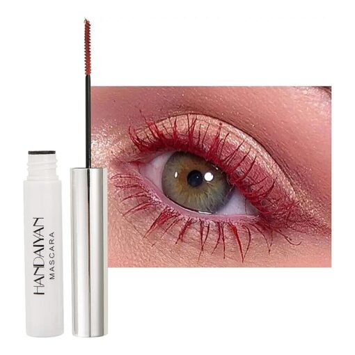 Washable Mascara Eye Makeup, Lengthening Mascara Volumizing Mascara Mascara Makeup Dark red