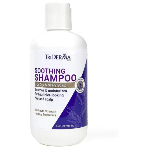 TriDerma Soothing Shampoo For Dry Scalp, Maximum Strength, Coal Tar Free, All Hair Types, 8.3 oz