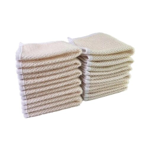 PPHAO - Soft Weave Washcloth for Face - Face Washcloths - Exfoliating Washcloths for Dead Skin - Washcloth Scrubber for Body - Towel - Double Sided Design - 12 Pack