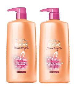 L'Oreal Paris Elvive Dream Lengths Shampoo and Conditioner Kit, Paraben Free, 1 kit