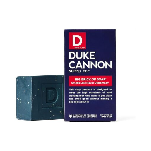 Duke Cannon Supply Co. Men 's Bar Soap - 10 oz, Big American Brick Of Soap By Duke Cannon - Naval Diplomacy