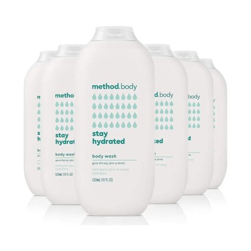 Method Body Wash, Stay Hydrated, Paraben and Phthalate Free, 18 oz ( Pack of 6 )