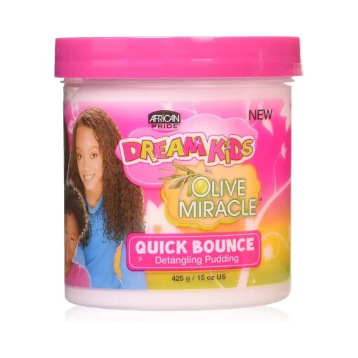 AFRICAN PRIDE Dream Kids Olive Miracle Quick Bounce Detangling Pudding, 15 Oz