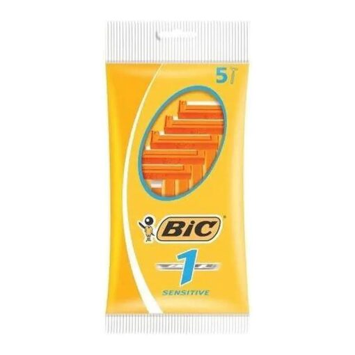 Bic Men Classic Sensitive Disposable Razors, 5 Count ( Pack of 1 )