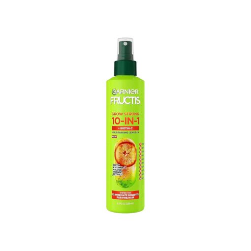 Garnier Fructis Grow Strong Thickening 10-in-1 Spray, Biotin-C, 8.1 Fl Oz, 1 Count ( Packaging May Vary )