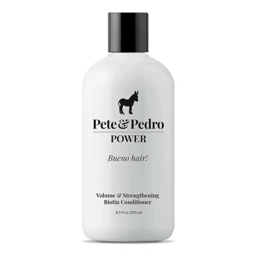 Pete & Pedro POWER - Volume & Strengthening Biotin Daily Conditioner For Men With Fine or Thinning Hair | All Hair Types, Helps Make Hair Fuller, Thicker, & Healthier | As Seen on Shark Tank, 8.5 oz .