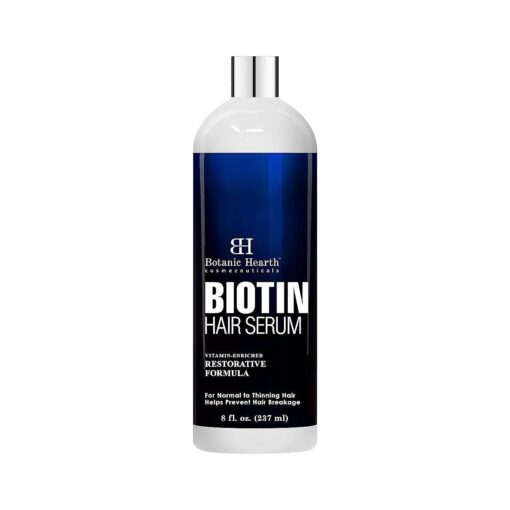 Botanic Hearth Biotin Hair Growth Serum - Restorative, Enriched with Biotin & Pro-Vitamin B5 to Help Hair Nourish & Strengthen - Hair Growth Stimulating - 8 fl oz