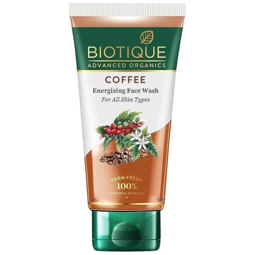 Biotique Coffee Energizing Facial Wash, all Skin Types Face Wash, 150ml