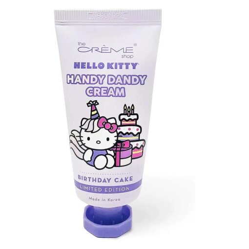 The Creme Shop Korean Cute Scented Pocket Portable Soothing Advanced Must-Have on-the-go - The Creme Shop x Sanrio Hello Kitty Handy Dandy Cream ( Birthday Cake )