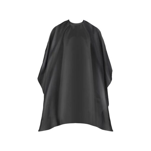 Professional Hair Cutting Cape with Adjustable Snap Closure, Salon Barber Cape, Waterproof Hairdressing Salon Cape - 57" x 51" ( Black )