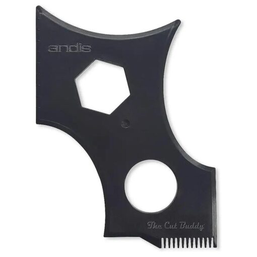 Andis Cut Buddy Premium Hair Beard Shaping Tool for All Beards and Hairlines - Ultimate use with a Beard Trimmer or Razor to Style Your Beard & Facial Hair, Black