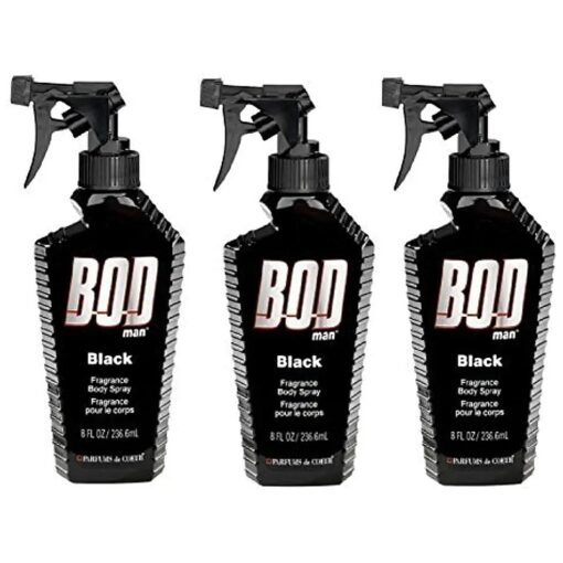 Bod Man - Mens Body Spray - Black - Pack of 3