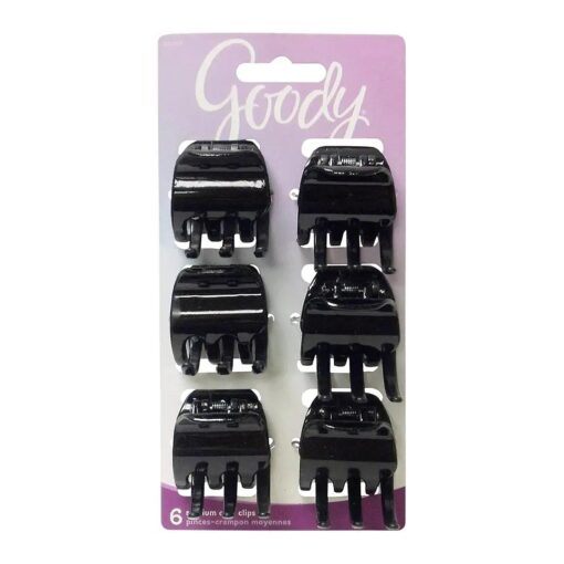 Goody Classics Claw Hair Clip, Half, 6 Count ( Pack of 3 ), ( Colors may vary )