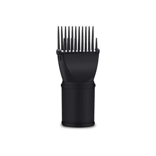 Segbeauty Blow Dryer Comb Attachment, Black Brush Attachments for Hair Dryer Concentrator Nozzle 1.57-1.97", Pro Hairdressing Styling Salon Tool for Straightening Detangling Fine Curly Natural Hair