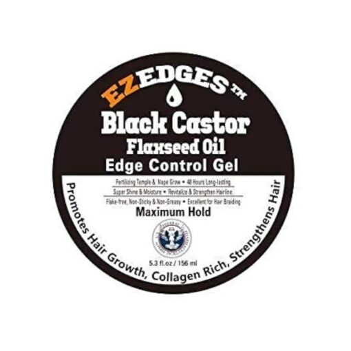 EZEdges Edge Control Gel - Black Castor Flaxseed Oil 5.3oz