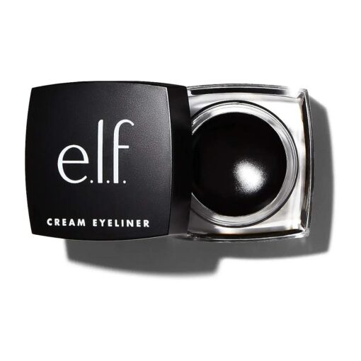 e.l.f, Cream Eyeliner, Water-Resistant Smudge-Proof, Black, 0.17 Oz