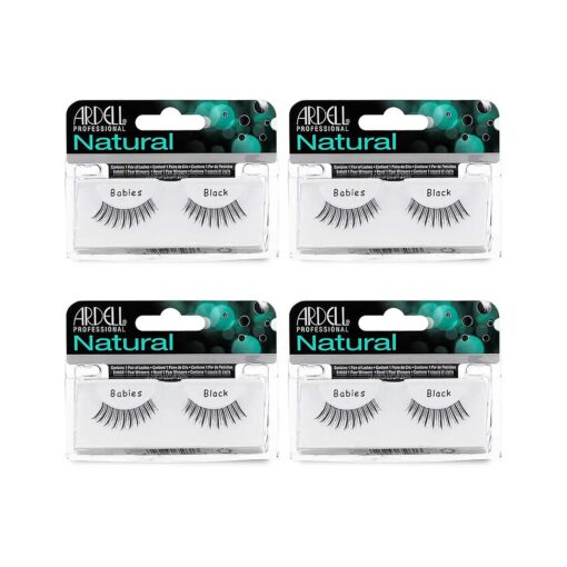 Ardell Natural Lashes False Eyelashes Babies Black ( 4 pack )