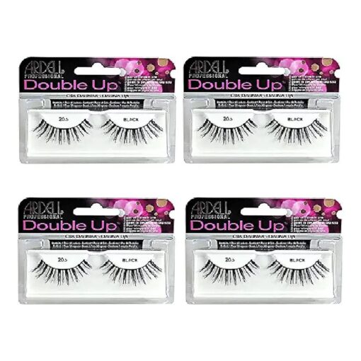 Ardell - False Eyelashes, Double Up # 206, Reusable, Black ( 4-Pack )