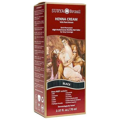 Henna Cream- Black, 2.37 ounces ( Pack of 2 )