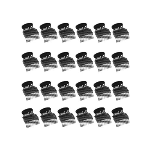 Electric Hot Roller Clip Replacements for Hair Styling ( 2 Inches, Black, 24 Pack )