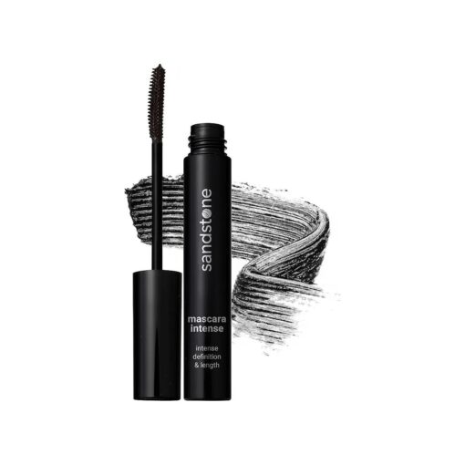 Hypoallergenic Black Mascara for Sensitive Eyes - Smudge-Proof, Sweatproof, Lengthening Mascara with Intense Volume - Vegan, Allergy Friendly Mascaras