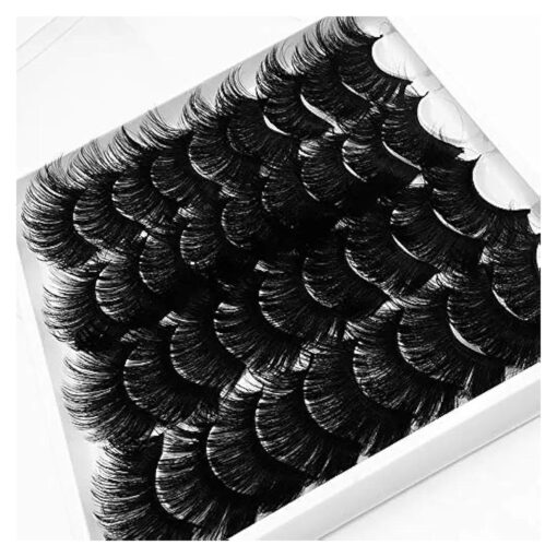 NEW 18pair Fluffy Lashes Mink Hair False Eyelashes 20mm-25mm 3d Lashes Dramatic Long Messy Natural Lashes Makeup Mink Eyelashes ( MA03 )