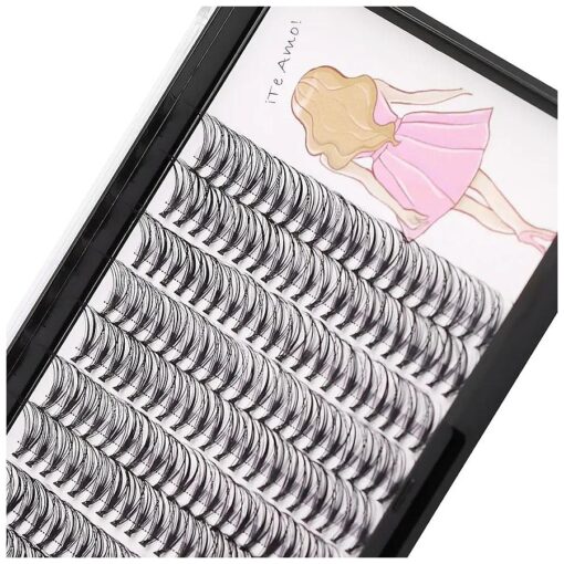 8-22mm to Choose 20D/40D Individual False Eyelashes Makeup Cluster Eyelashes Thickness 0.07mm D Curl Natural long Black Soft Lightweight 3D Eye Lashes Extensions Dramatic Look ( 13mm )