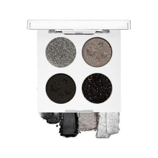 wet n wild Fantasy Makers Pigment Eyeshadow Palette, Metallic Shimmer Eye Makeup, Black Out