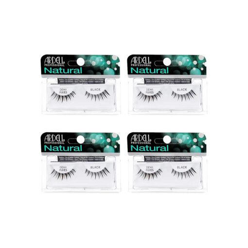 Ardell Natural Lashes False Eyelashes Demi Pixies Black ( 4 pack )