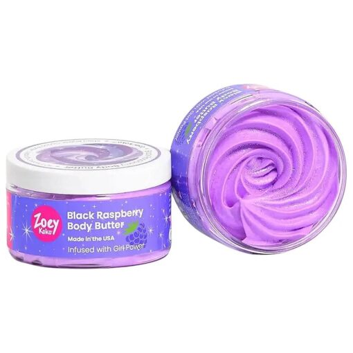 Black Raspberry Body Butter - Whipped Body Cream - Contains Shea Butter & Cocoa Butter - Made in the USA - Cruelty & Paraben Free - Vegan - Sensitive Skin Formula ( Pack of 1 )