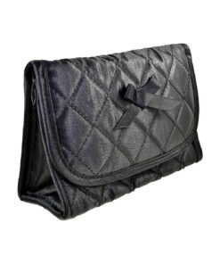 Cosmetic Bag with a Mirror ( Black, Small )