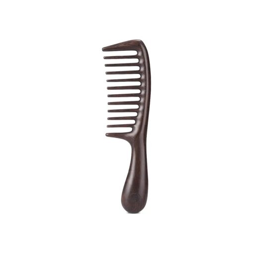 Wood Hair Comb for Women Men, Wide Tooth Comb for Curly Thick Long Wet Dry Hair Massage Detangle, Wooden Hair Care Comb for Massages Scalp & Hair growth