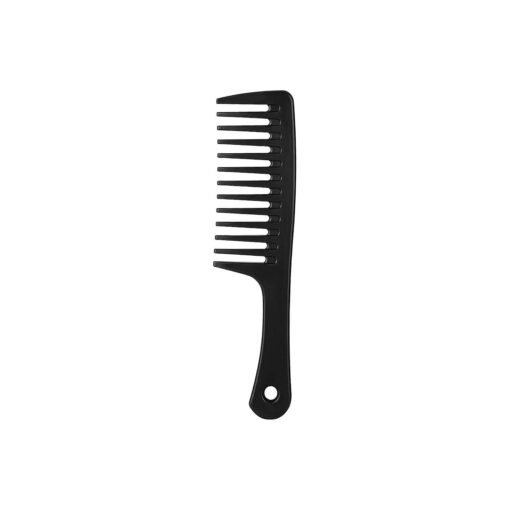 Wide Tooth Comb Anti-knotting Anti-static Durable Comb Suitable for Wet and Dry Hair Long and Short Hair Reduce Hair Loss Large Hair Tangling Comb ( Black )