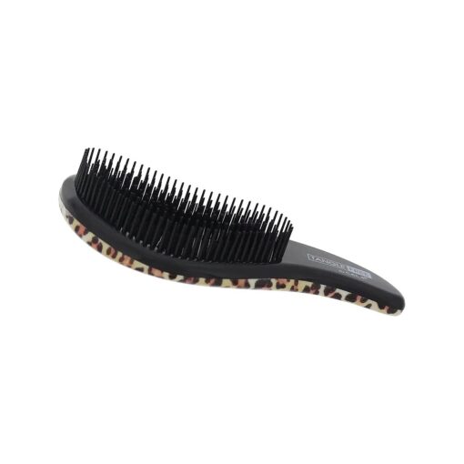 Cala Tangle free black & brown leopard hair brush