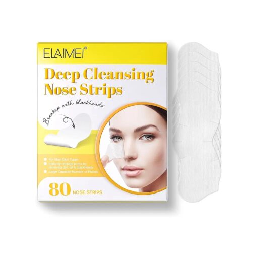 Blackhead Remover Strips ( 80pcs ), Nose Pore Strips for Blackheads Remover, Skincare & Deep Cleansing Nose Strips Blackhead Remover