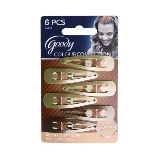 Goody Blonde Colour Collection Contour Clips - Blonde Snap Hair Clips Of Goody Blonde Colour Collection