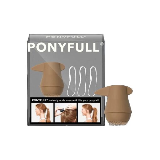 Kitsch PONYFULL Ponytail Volume Enhancer Hair Accessories for Women with 3 Ponytail Holders, Styling Tools That Adds Volume & Lift Your Pony Tail in Seconds for Daily Use Any Occasion, 1 Pc ( Blonde )