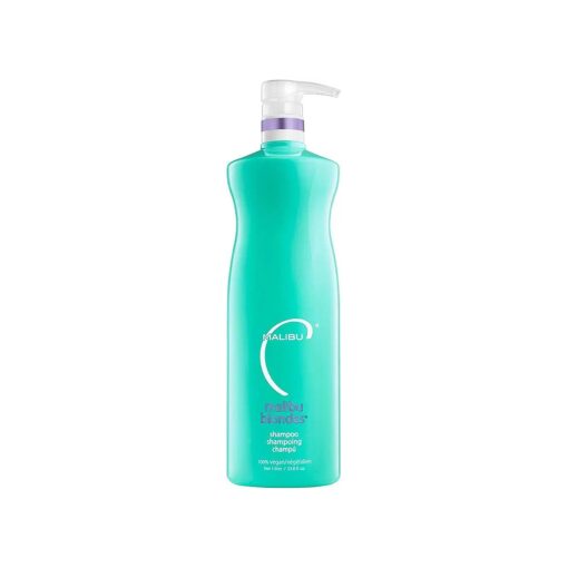 Malibu C Blondes Enhancing Shampoo - Revitalizing Purple Shampoo for Hair Health + Brilliancy - Sulfate-Free, Moisturizing Blondes Shampoo