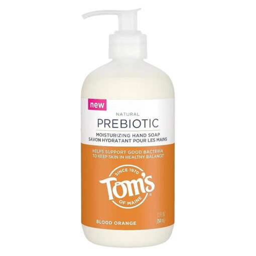 Tom 's of Maine Prebiotic Moisturizing Natural Liquid Hand Soap, Blood Orange, 12 oz .