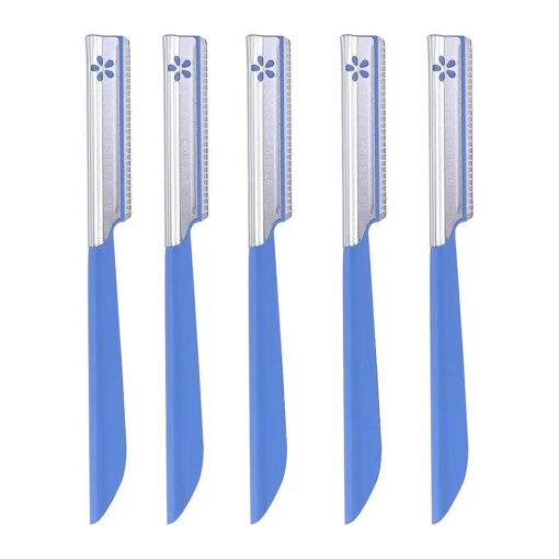 5pcs Eyebrow Shaper Razor Trimmer Shaver Hair Remover Set ( Blue )