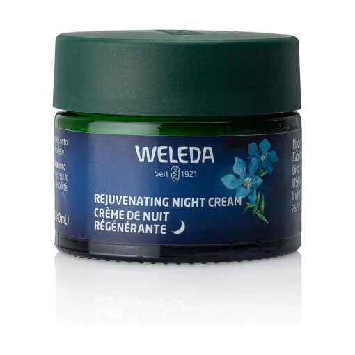 Weleda Face Care Rejuvenating Night Cream, Plant Rich Moisturizer with Blue Gentian and Edelweiss