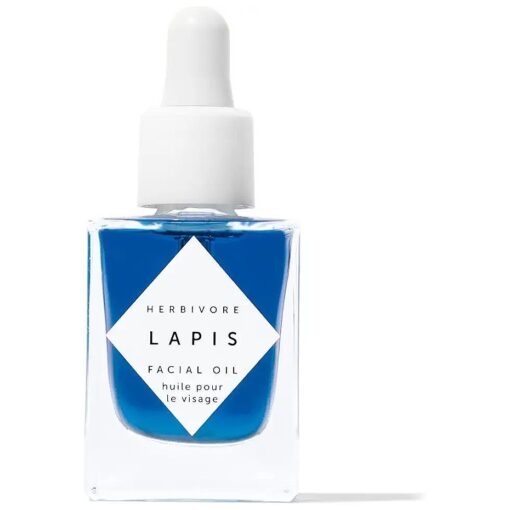 HERBIVORE Lapis Blue Tansy Skin Balancing Face Oil - Moisturizer for Oily, Acne-Prone Skin, Soothes Redness, Azulene-Rich Blue Tansy Oil, Plant-based, Vegan, Cruelty-free