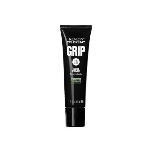 Revlon ColorStay Grip Primer, Mattifying, Blurring & Oil Absorbing Face Makeup, Absorb Sebum, Blurs Imperfections and Reduces Pore Appearance, 1 fl oz .